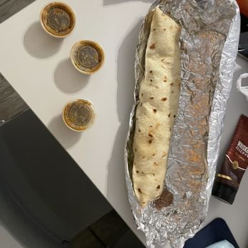 Rafa's Burritos - Love the green chili salsa with my burrito. - Mexican Near Me - El Paso, Texas