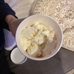 Mendham Creamery - first half empty filled pint
