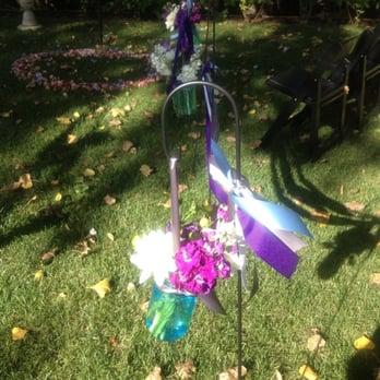 Dragonfly Floral - Our aisle, with the hanging flowers from Dragonfly :) - Florists Near Me - Healdsburg, California Dragonfly Floral - Our aisle, with the hanging flowers from Dragonfly :) - Florists Near Me - Healdsburg, California
