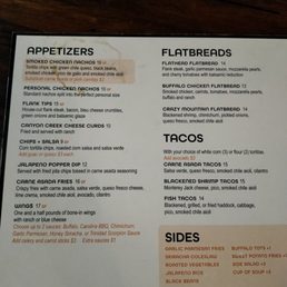 Front side menu