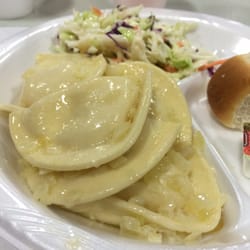 Holy Trinity Church Hall - Pierogis at the Lenten fish fry! My favorite every year.