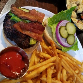 Peter Christian's Tavern - Burger on gluten free bun. Great fries - American Near Me - New London, New Hampshire Peter Christian's Tavern - Burger on gluten free bun. Great fries - American Near Me - New London, New Hampshire