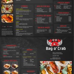 Bag O’ Crab - Menu