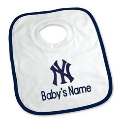 Designs By Chad & Jake - New York Yankees Personalized Bib