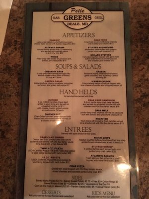 Menu photo 2 Petie Greens Deale, MD Menu photo 2 Petie Greens Deale, MD