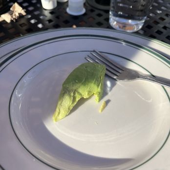 Giancarlo's - One Serving of Avocado, next time please serve with the eggs and a healthier portion for the price. - Breakfast & Brunch Near Me - Tampa, Florida Giancarlo's - One Serving of Avocado, next time please serve with the eggs and a healthier portion for the price. - Breakfast & Brunch Near Me - Tampa, Florida
