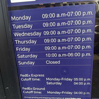 FedEx Office Print & Ship Center - Hours of operation - Shipping Centers Near Me - Indianapolis, Indiana FedEx Office Print & Ship Center - Hours of operation - Shipping Centers Near Me - Indianapolis, Indiana