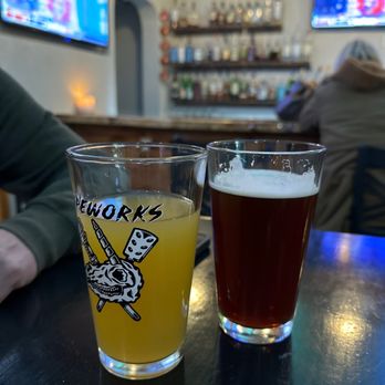 Tiny's Tap House - two glasses of beer - Bars Near Me - Madison, Wisconsin
