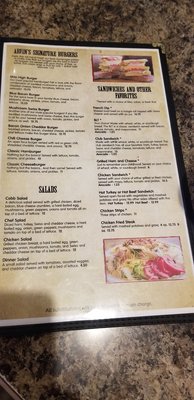 Menu photo 2 Starvin' Arvin's Clifton, CO