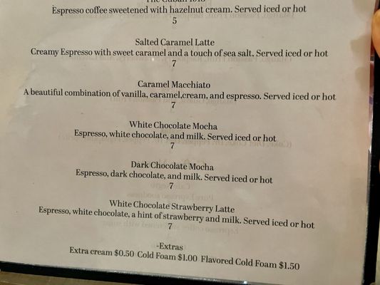 Menu photo 5 Cuba 1918 San Antonio, TX