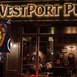Westport Pub & Grill - Mekanın olması gereken hali buyken gerçekte olan halinde tüm perdeler kapalı ve içerisi zifiri karanlık halde