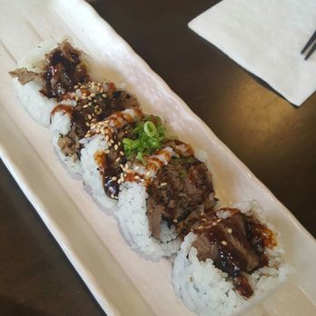 Mega Sushi - Beef Terriyaki Roll - Sushi Bars Near Me - Richmond, British Columbia Mega Sushi - Beef Terriyaki Roll - Sushi Bars Near Me - Richmond, British Columbia