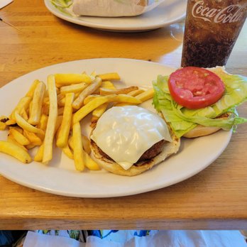 Robin Hood Restaurant - Crab cake sandwich w/ fries and a coke. - American Near Me - Rehoboth Beach, Delaware Robin Hood Restaurant - Crab cake sandwich w/ fries and a coke. - American Near Me - Rehoboth Beach, Delaware