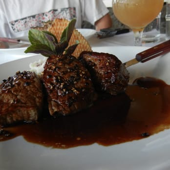 Hukilau Lanai - Filet Mignon - Char-grilled center-cut beef tenderloin, Ulupalakua red wine sauce - Seafood Near Me - Kapaa, Hawaii