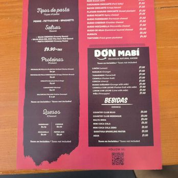 Don Plinada - menu 2/2 as of 8/29/2026 - Dominican Near Me - New York, New York Don Plinada - menu 2/2 as of 8/29/2026 - Dominican Near Me - New York, New York