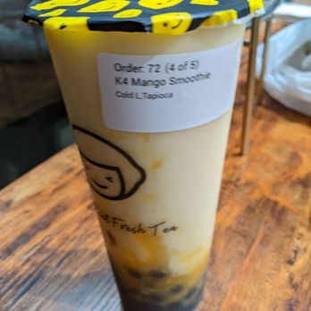 Happy Lemon - Mango Smoothie with Tapioca - Bubble Tea Near Me - Tukwila, Washington Happy Lemon - Mango Smoothie with Tapioca - Bubble Tea Near Me - Tukwila, Washington
