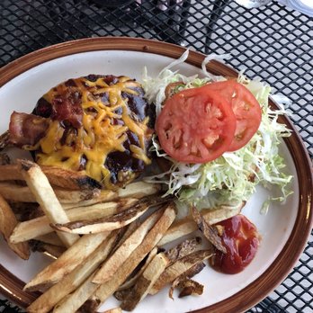 Grille 565 - Bbq burger with a side of fries - American Near Me - Bellevue, Pennsylvania