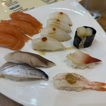 Dozo Sushi & Bar - All nigiri we ordered - Sushi Bars Near Me - Monrovia, California