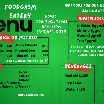 Foodgasm Eatery - Japanese Near Me - Detroit, Michigan Foodgasm Eatery - Japanese Near Me - Detroit, Michigan