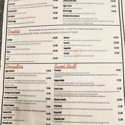 Canal Wigwam - Menu