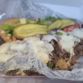 Charleys Cheesesteaks - Regular philly cheese steak - Cheesesteaks Near Me - Burbank, Illinois Charleys Cheesesteaks - Regular philly cheese steak - Cheesesteaks Near Me - Burbank, Illinois