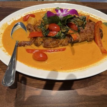 Andalin Thai Kitchen And Bar - Roasted Duck Curry was very yummy. - Thai Near Me - Beverly, Massachusetts