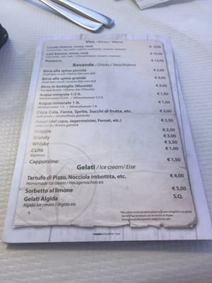 Menu photo 1 Lido Alex Tropea, VV