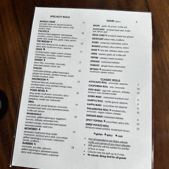Tane Vegan Izakaya - Menu - Vegan Near Me - Berkeley, California