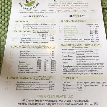 The Green Plate - Salad Near Me - Whitinsville, Massachusetts