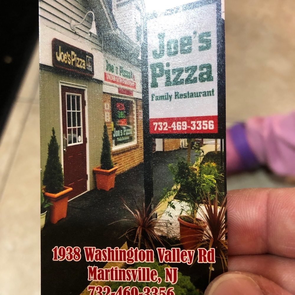 Joe's Pizza - Sandwiches Near Me - Martinsville, New Jersey