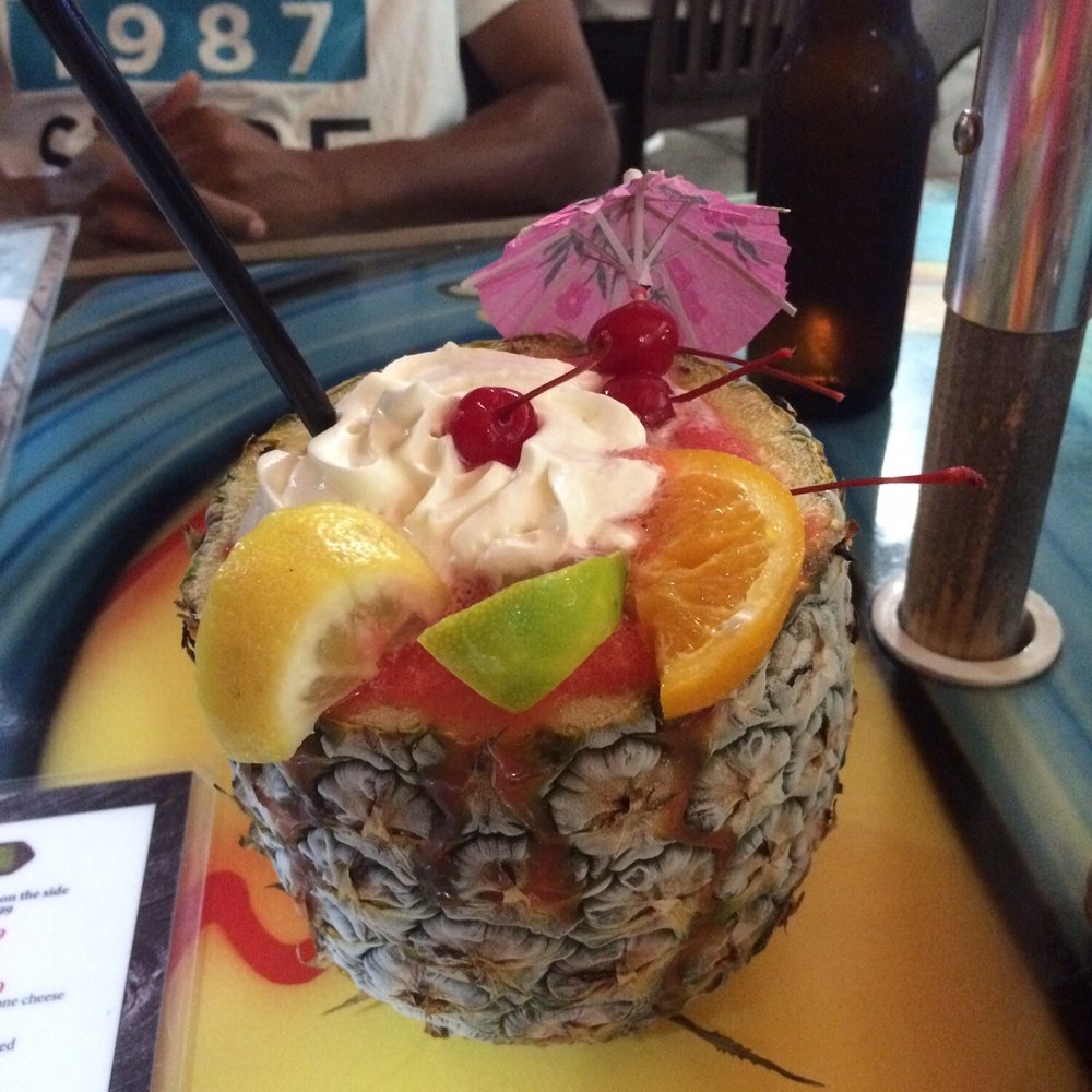 Moe Moons - Rum pineapple drink. Was very very frozen. Fun to look at though. - New American Near Me - Myrtle Beach, South Carolina Moe Moons - Rum pineapple drink. Was very very frozen. Fun to look at though. - New American Near Me - Myrtle Beach, South Carolina