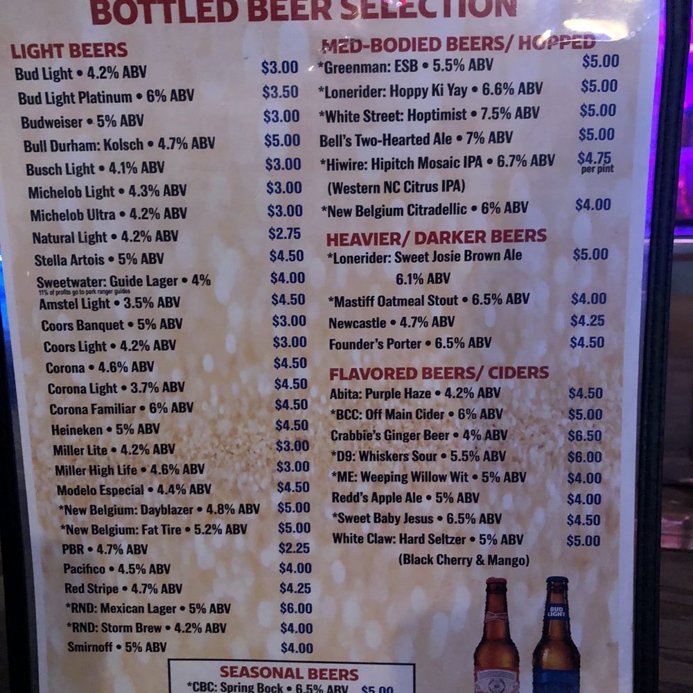 The Tavern - Beer Menu - American Near Me - Durham, North Carolina