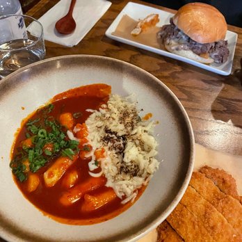 The Jin - Cheese Teokbokki with Chicken Katsu - Korean Near Me - New York, New York The Jin - Cheese Teokbokki with Chicken Katsu - Korean Near Me - New York, New York