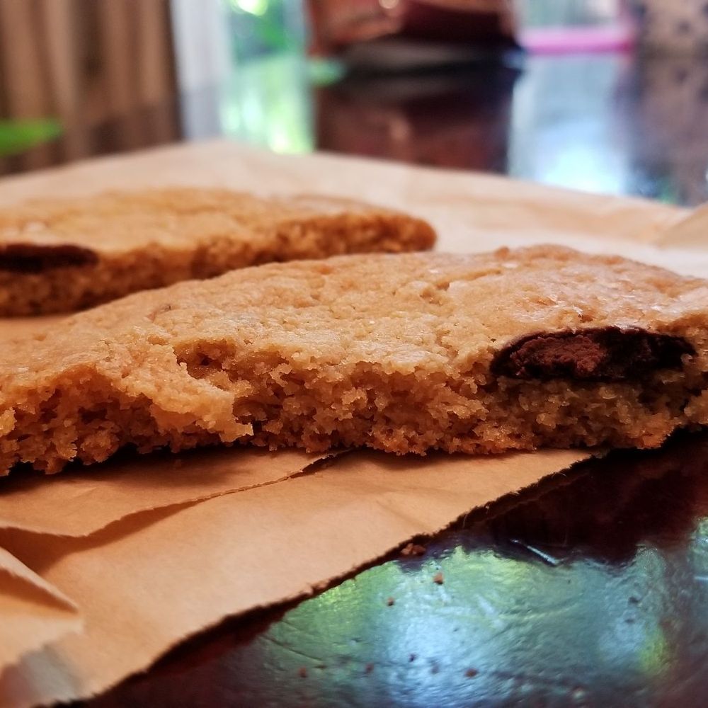 Peet's Coffee - Is this what you guys would call a chocolate chip cookie or what? Only one chocolate chip in the cookie. - Coffee & Tea Near Me - Santa Clara, California