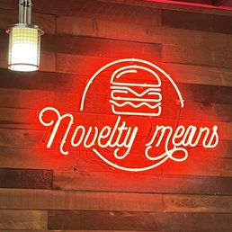 Novelty Eats - Neon decor - , pizza - Comfort Food Near Me - Bronx, New York