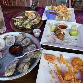 The Fish House - Raw and charbroiled oysters were good. Fried Calamari and conch fritters were good. Buffalo shrimp was great. - Seafood Near Me - Miami, Florida The Fish House - Raw and charbroiled oysters were good. Fried Calamari and conch fritters were good. Buffalo shrimp was great. - Seafood Near Me - Miami, Florida