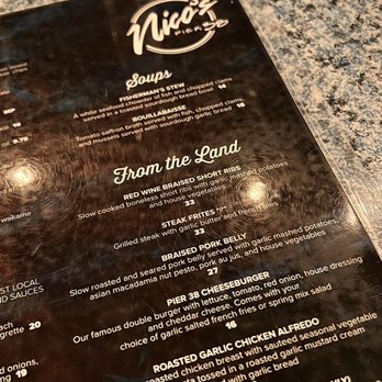Nico's Pier 38 - Menu - Seafood Near Me - Honolulu, Hawaii