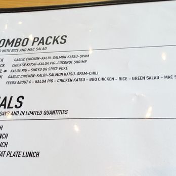 Kama'aina - Menu as of Aug 2022 - Hawaiian Near Me - Forest Grove, Oregon Kama'aina - Menu as of Aug 2022 - Hawaiian Near Me - Forest Grove, Oregon