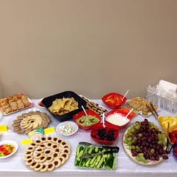 The Marina Shul - There is always a beautiful spread of nosh to accompany any event here!