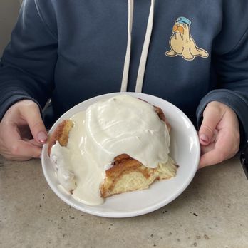 Cafe Topes - C.T. Signature Homemade Cinnamon Roll dirty - Coffee & Tea Near Me - Carlsbad, California