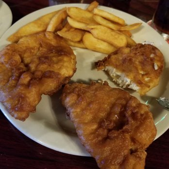 Ye Olde Falcon Pub - Fish-N-Chips...Dinner portion.....Clean.....light breading...good portion....ask for french fries xtra crispy.....very good - Pubs Near Me - Davie, Florida