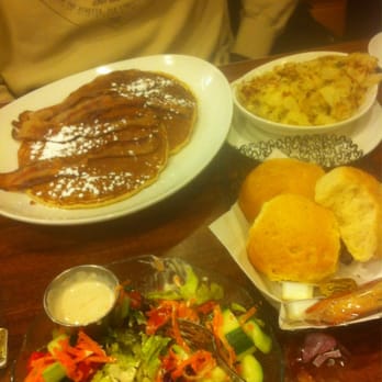 Jax Inn Diner - Pancakes, home fries, salad and warm bread. - Diners Near Me - Jackson Heights, New York