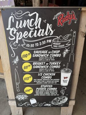 Menu photo 4 Rudy's San Antonio, TX