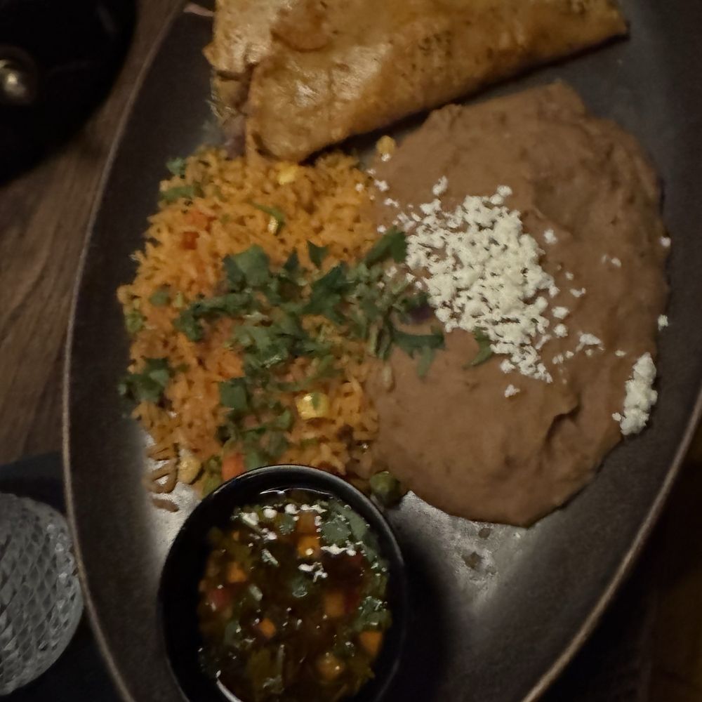 Cactus Canyon - Beria tacos with Mexican rice and beans - Tex-Mex Near Me - Argyle, Texas