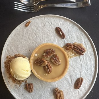 Panzano - Crostata di Banana* Banana Carmel tart with cinnamon gelato, caramel, and roasted pecans. Delicious!! - Italian Near Me - Denver, Colorado Panzano - Crostata di Banana* Banana Carmel tart with cinnamon gelato, caramel, and roasted pecans. Delicious!! - Italian Near Me - Denver, Colorado