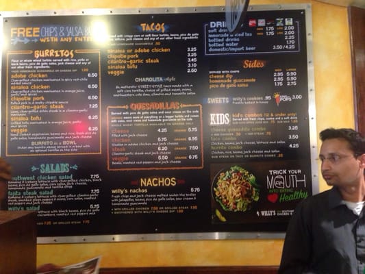 Menu photo 5 Willy's Mexicana Grill Atlanta, GA