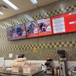 Menu in mall
