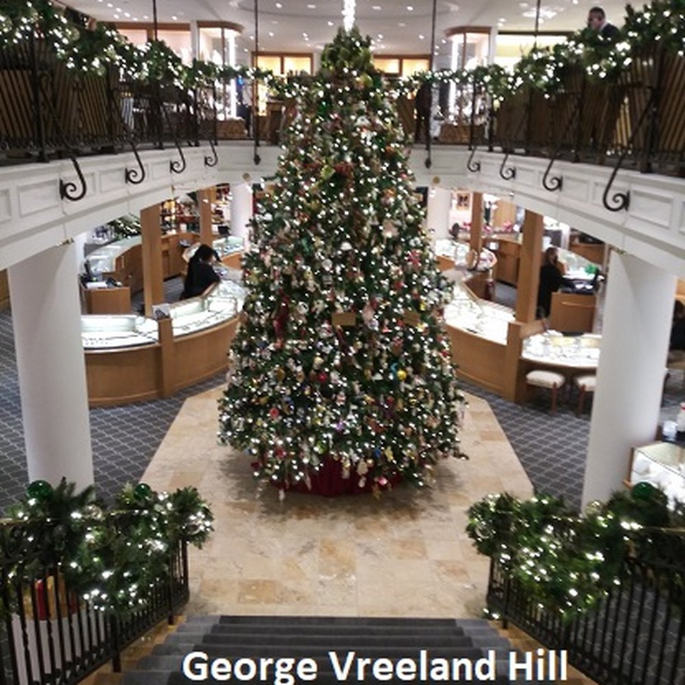 GEARYS Beverly Hills - The Christmas tree at Gearys in Beverly Hills.  Photo by, George Vreeland Hill - Jewelry Near Me - Beverly Hills, California