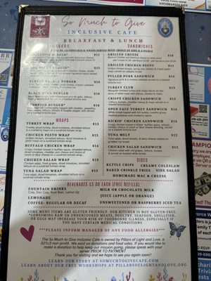 Menu photo 3 So Much To Give Inclusive Cafe Skippack, PA