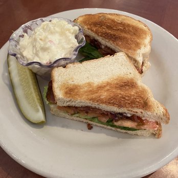 Farm House Cafe - BBLT sandwich with honey mustard potato salad - Bakeries Near Me - Omaha, Nebraska Farm House Cafe - BBLT sandwich with honey mustard potato salad - Bakeries Near Me - Omaha, Nebraska
